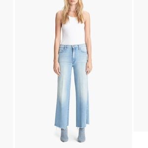MOTHER “The sunburst roller” ankle fray jeans